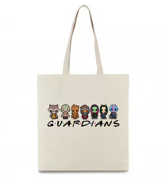 Эко-сумка Guardians мультяшні Бежевый фото