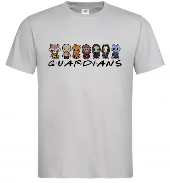 Мужская футболка Guardians мультяшні Серый фото
