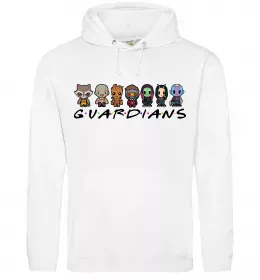 Чоловіча толстовка (худі) Guardians мультяшні Білий фото