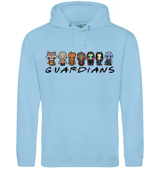 Жіноча толстовка (худі) Guardians мультяшні Блакитний фото