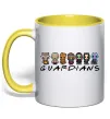 Чашка с цветной ручкой Guardians мультяшні Лимонный фото