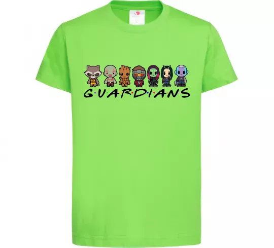 Дитяча футболка Guardians мультяшні Лаймовий фото