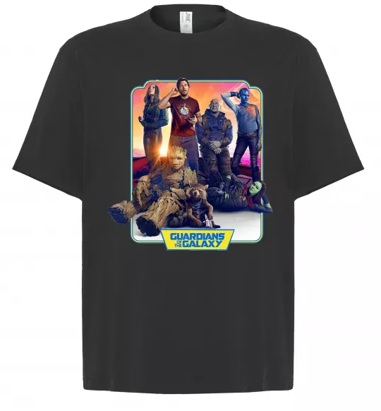Футболка Оверсайз Guardians of the galaxy Черный фото