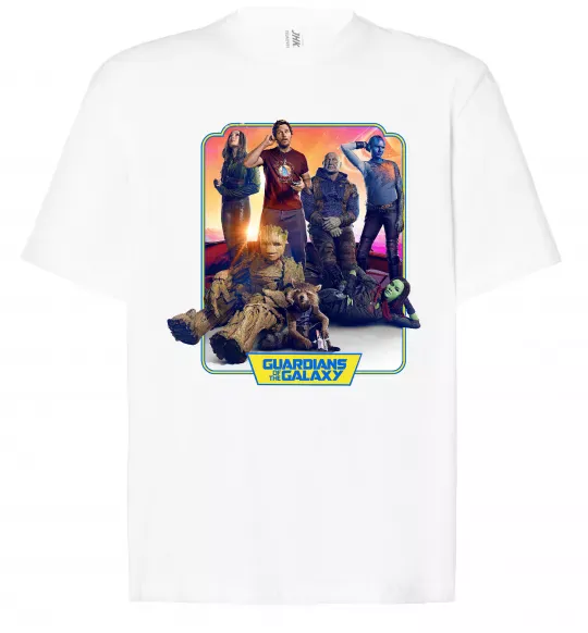 Футболка Оверсайз Guardians of the galaxy Белый фото