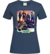 Женская футболка Guardians of the galaxy Темно-синий фото
