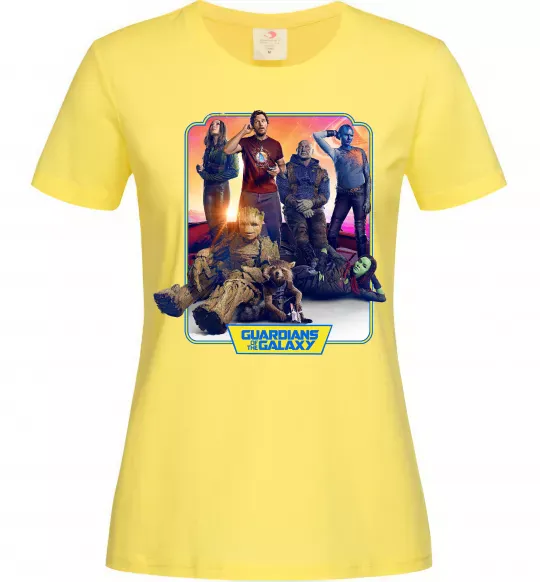 Женская футболка Guardians of the galaxy Лимонный фото