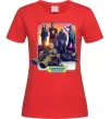 Женская футболка Guardians of the galaxy Красный фото