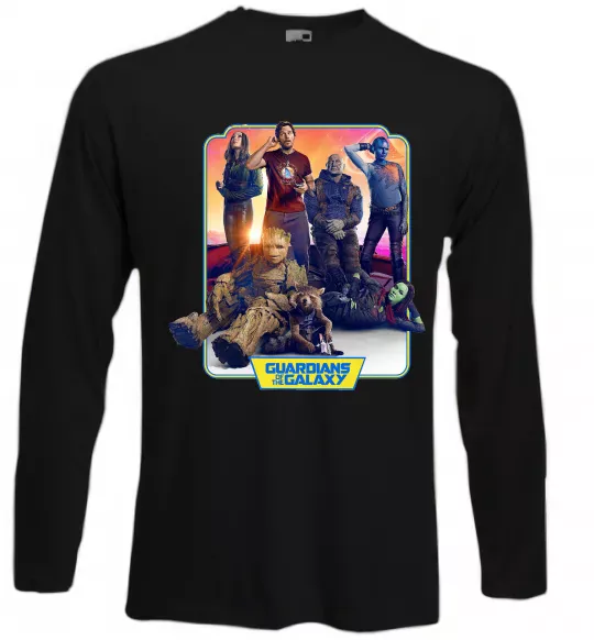 Лонгслив Guardians of the galaxy Черный фото