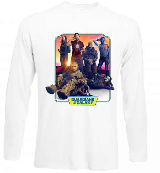 Лонгслив Guardians of the galaxy Белый фото