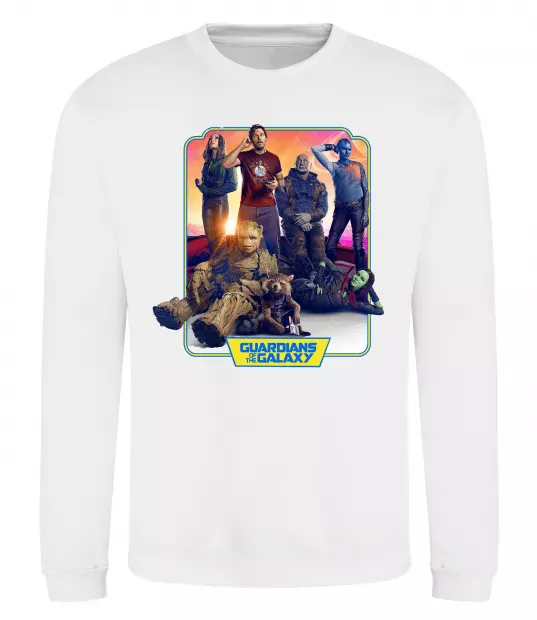 Свитшот Guardians of the galaxy Белый фото