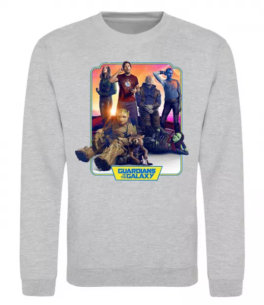Свитшот Guardians of the galaxy Серый меланж фото