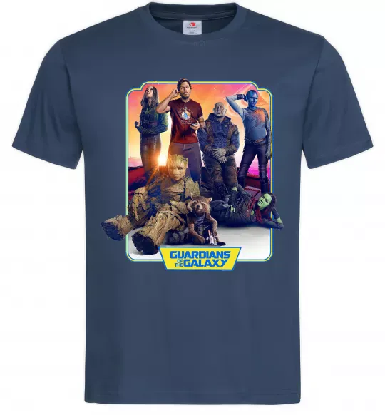 Чоловіча футболка Guardians of the galaxy Темно-синій фото