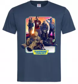 Мужская футболка Guardians of the galaxy Темно-синий фото