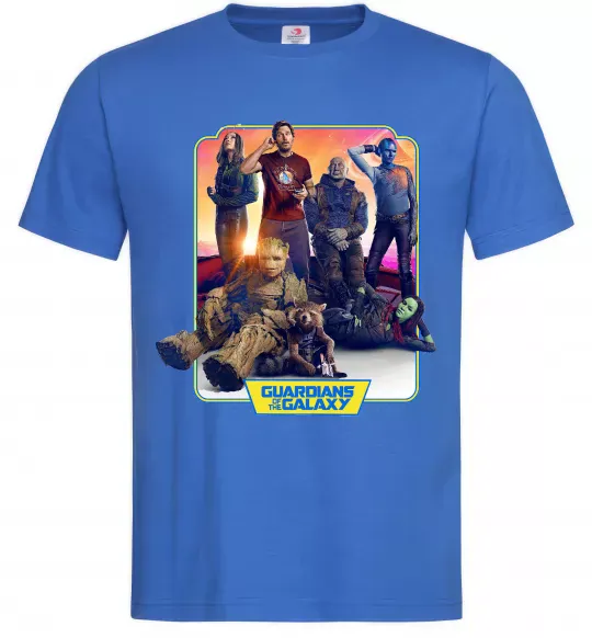 Чоловіча футболка Guardians of the galaxy Яскраво-синій фото
