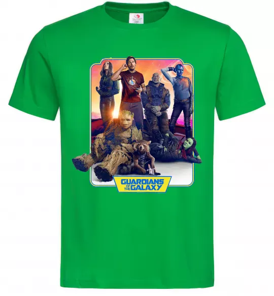 Чоловіча футболка Guardians of the galaxy Зелений фото
