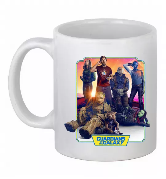 Чашка керамическая Guardians of the galaxy Белый фото
