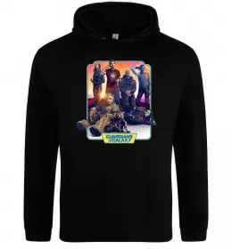 Чоловіча толстовка (худі) Guardians of the galaxy Чорний фото