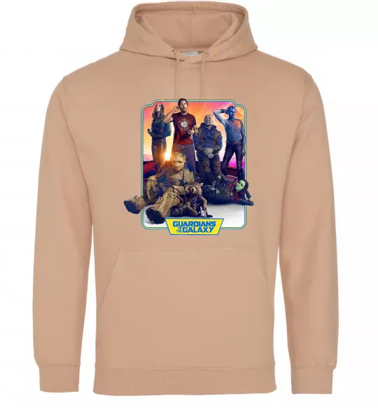 Жіноча толстовка (худі) Guardians of the galaxy Пісочний фото