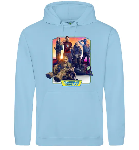 Жіноча толстовка (худі) Guardians of the galaxy Блакитний фото
