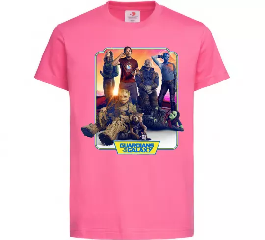 Дитяча футболка Guardians of the galaxy Яскраво-рожевий фото