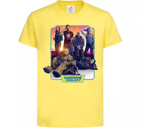Дитяча футболка Guardians of the galaxy Лимонний фото