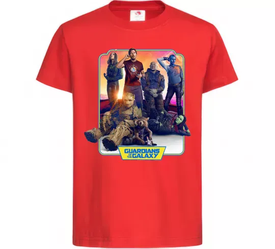 Дитяча футболка Guardians of the galaxy Червоний фото