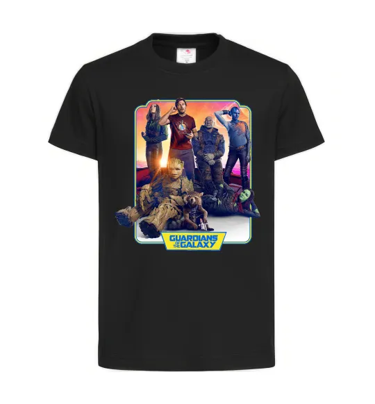 Дитяча футболка Guardians of the galaxy Чорний фото
