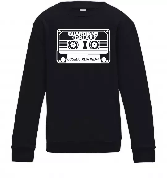 Детский Свитшот Cosmic rewind Черный фото