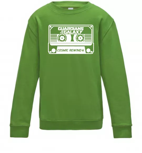 Детский Свитшот Cosmic rewind Лаймовый фото