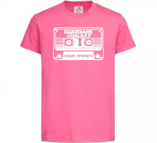 Дитяча футболка Cosmic rewind Яскраво-рожевий фото