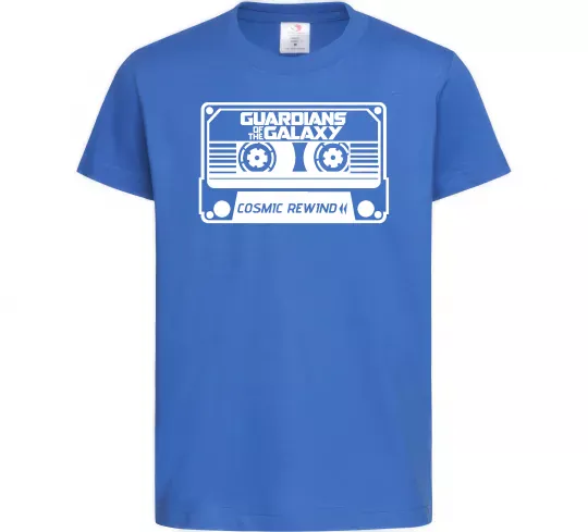 Дитяча футболка Cosmic rewind Яскраво-синій фото