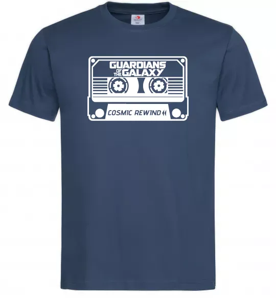 Мужская футболка Cosmic rewind Темно-синий фото