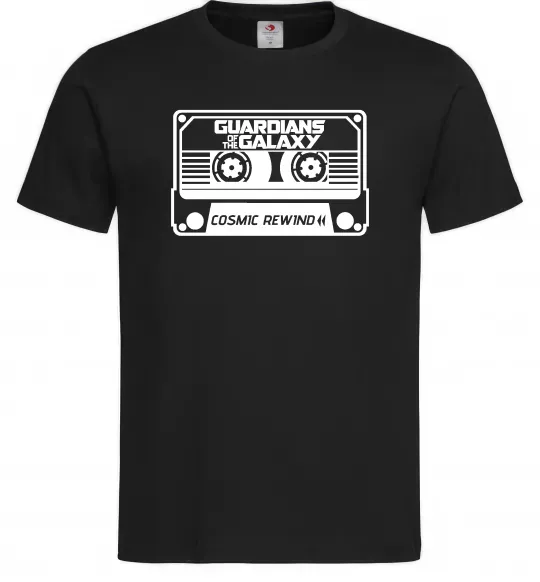 Мужская футболка Cosmic rewind Черный фото