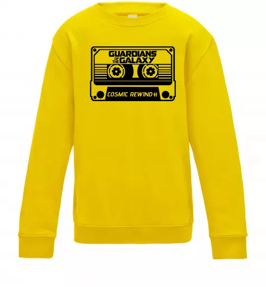 Детский Свитшот Cosmic rewind Солнечно желтый фото