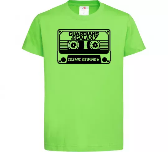 Дитяча футболка Cosmic rewind Лаймовий фото