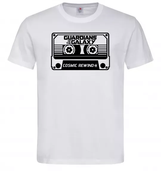 Мужская футболка Cosmic rewind Белый фото