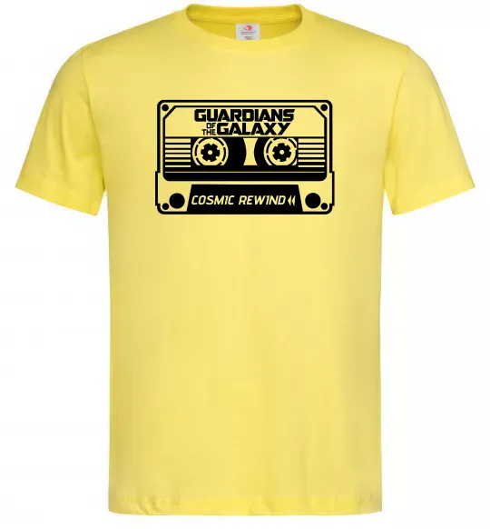 Мужская футболка Cosmic rewind Лимонный фото