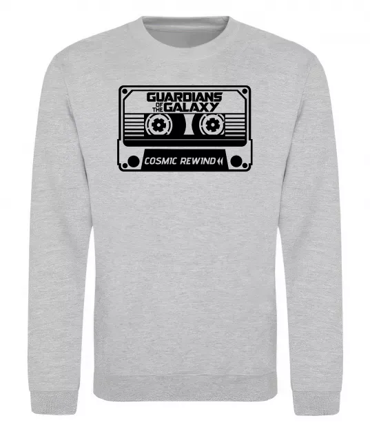 Свитшот Cosmic rewind Серый меланж фото