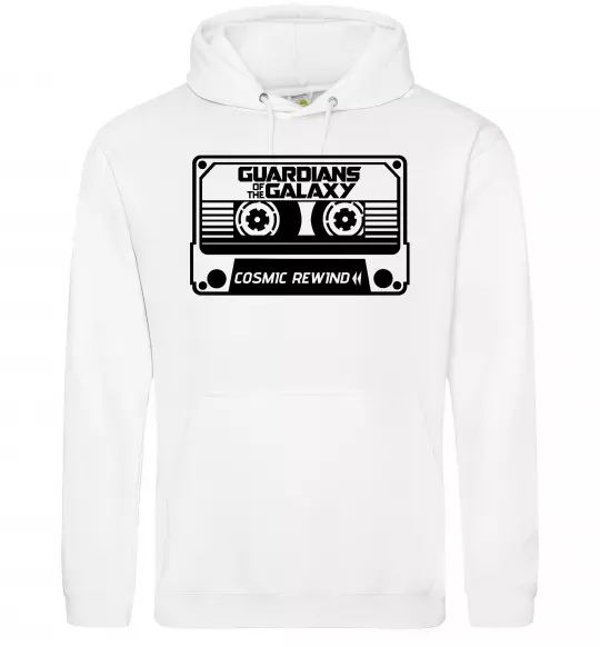 Чоловіча толстовка (худі) Cosmic rewind Білий фото