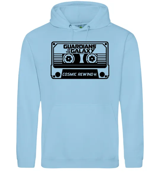 Женская толстовка (худи) Cosmic rewind Голубой фото