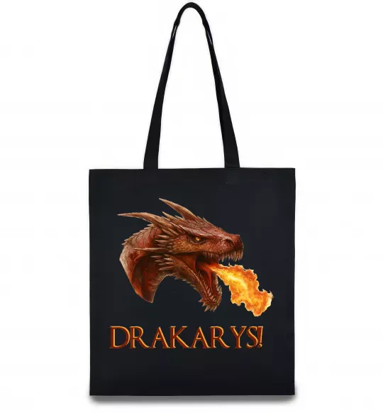 Еко-сумка Dracarys Чорний фото