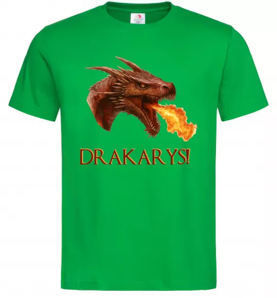 Чоловіча футболка Dracarys Зелений фото