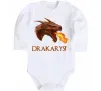 Дитячий бодік Dracarys Білий фото