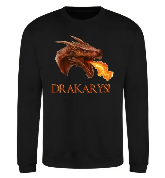 Свитшот Dracarys Черный фото