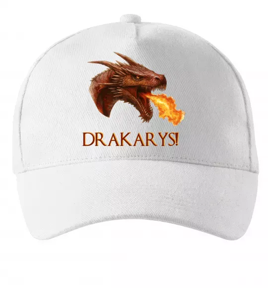 Кепка Dracarys Білий фото