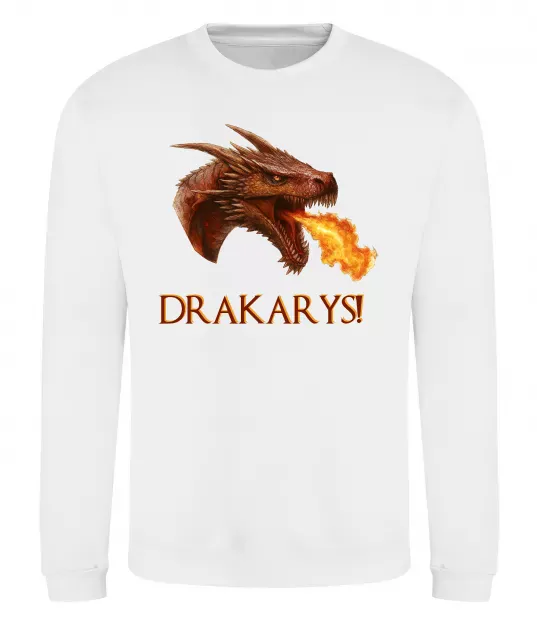 Свитшот Dracarys Белый фото