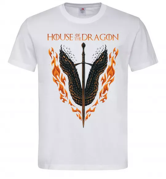 Чоловіча футболка Дім дракона Білий фото