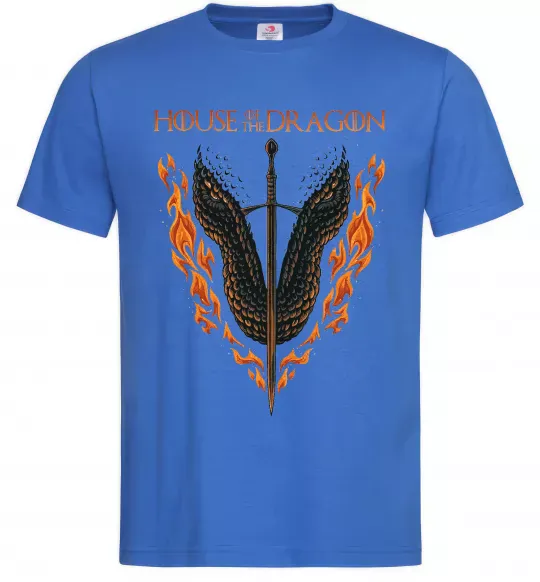 Чоловіча футболка Дім дракона Яскраво-синій фото