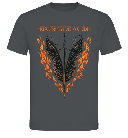 Чоловіча футболка Дім дракона Графіт фото