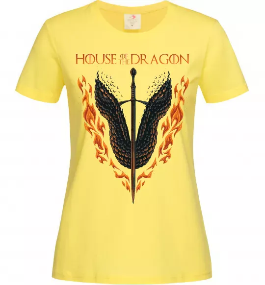 Жіноча футболка Дім дракона Лимонний фото